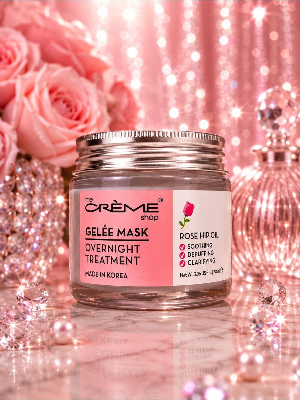 The Crème Shop Rose Hip Oil Gelée Overnight Face Mask